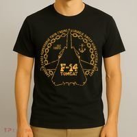 Vintage F14 Tomcat Naval Fighter Jet Military Aircraft T-Shirt thumb 3