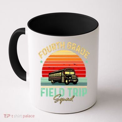 Vintage Field Trip 4th Graders Squad Fourth Grade School Great Gift Coffee Mug