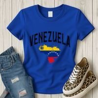 Venezuela Flag Throwback Sports Gift Women's T-Shirt thumb 3