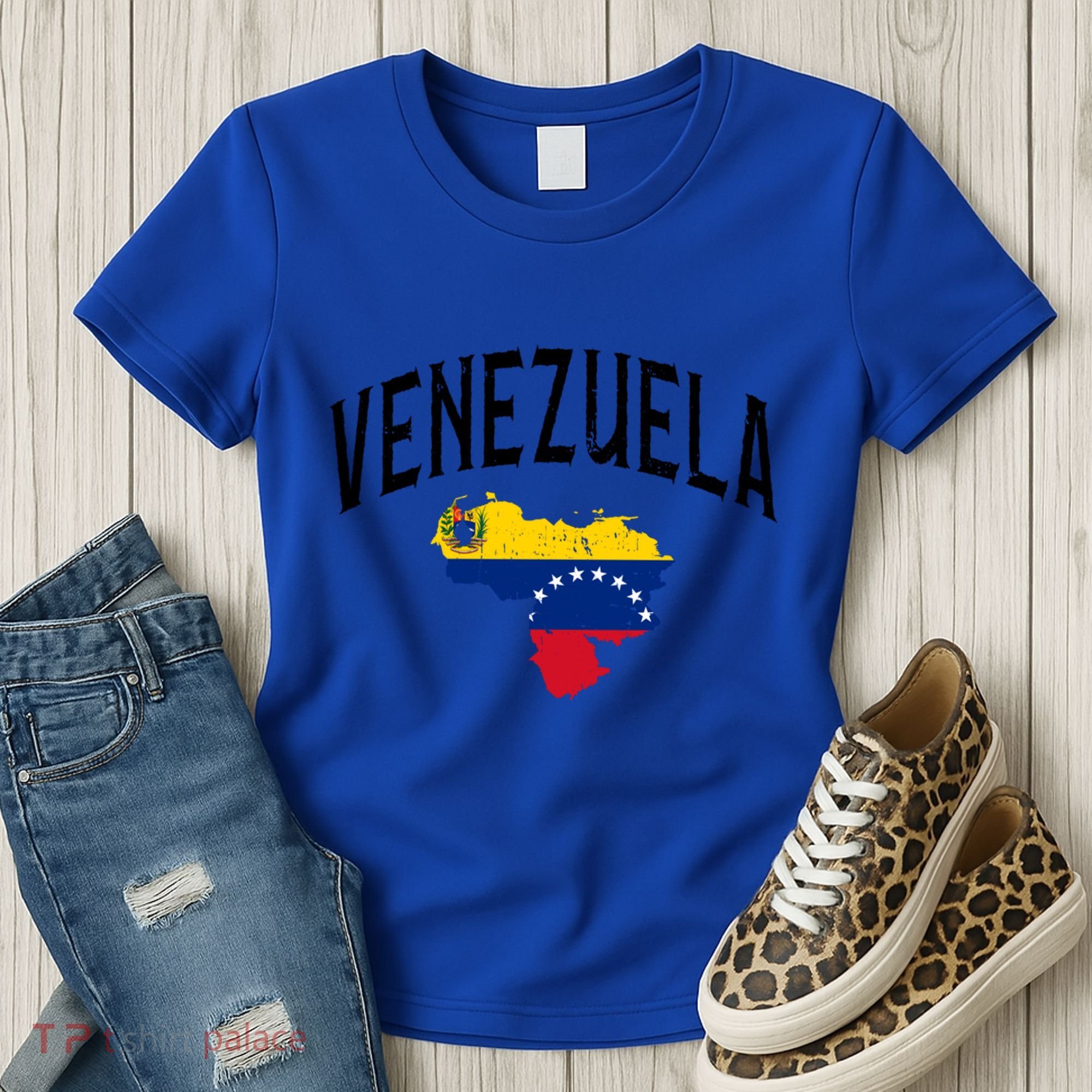 Venezuela Flag Throwback Sports Gift Women's T-Shirt