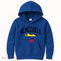 Venezuela Flag Throwback Sports Gift Kids Hoodie thumb 0