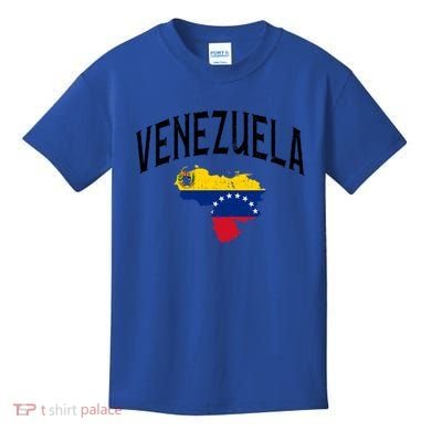Venezuela Flag Throwback Sports Gift Kids T-Shirt