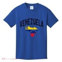Venezuela Flag Throwback Sports Gift Kids T-Shirt thumb 0