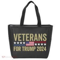 Veterans For Trump 2024 Tote Bag thumb 0