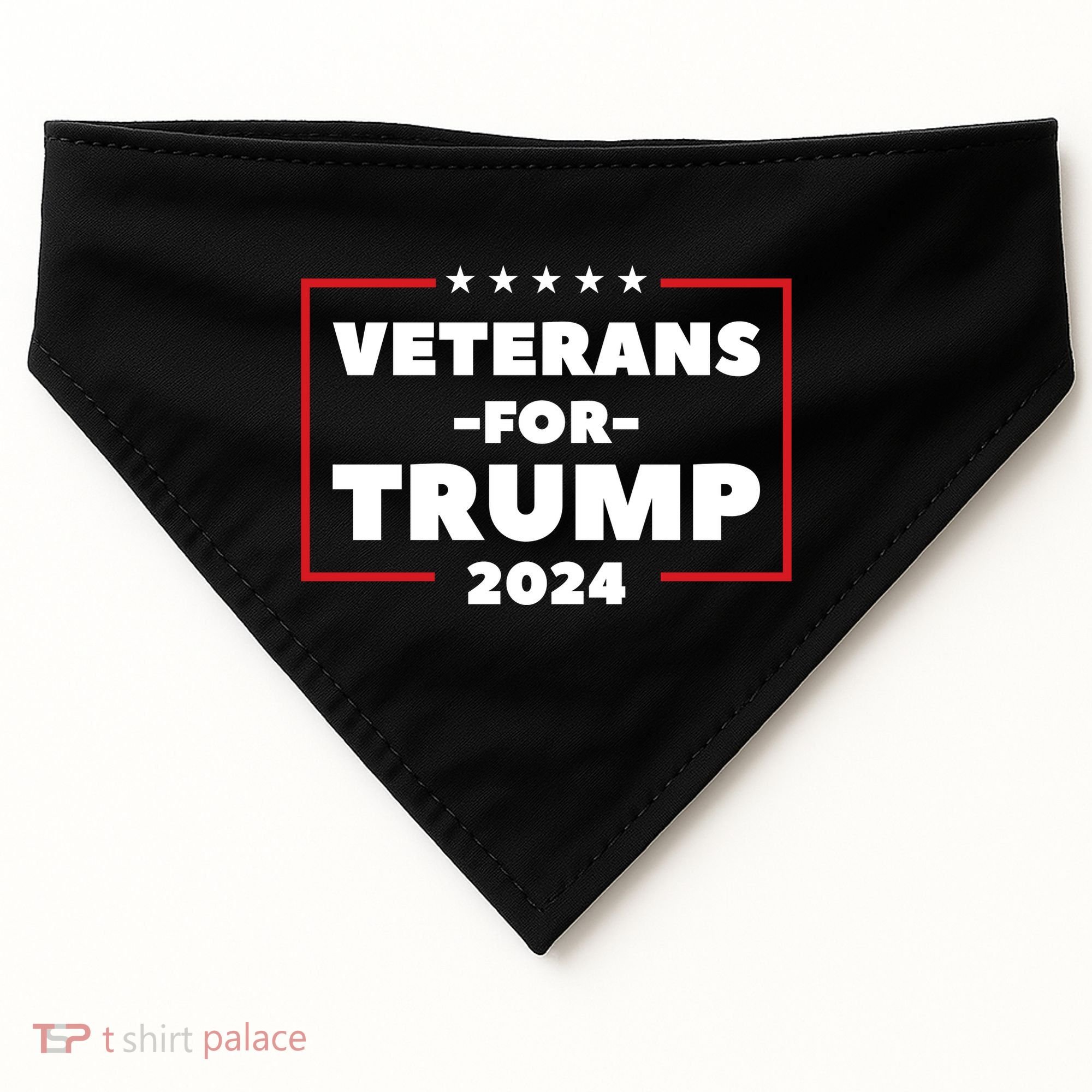 Veterans For Trump USA-Made Doggie Bandana