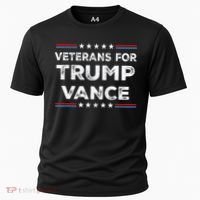 Veterans For Trump Vance President Election Campaign Cooling Performance Crew T-Shirt thumb 0
