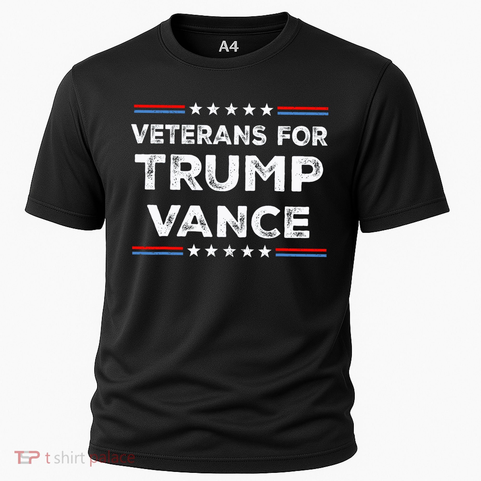 Veterans For Trump Vance President Election Campaign Cooling Performance Crew T-Shirt
