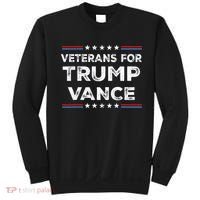 Veterans For Trump Vance President Election Campaign Sweatshirt thumb 0