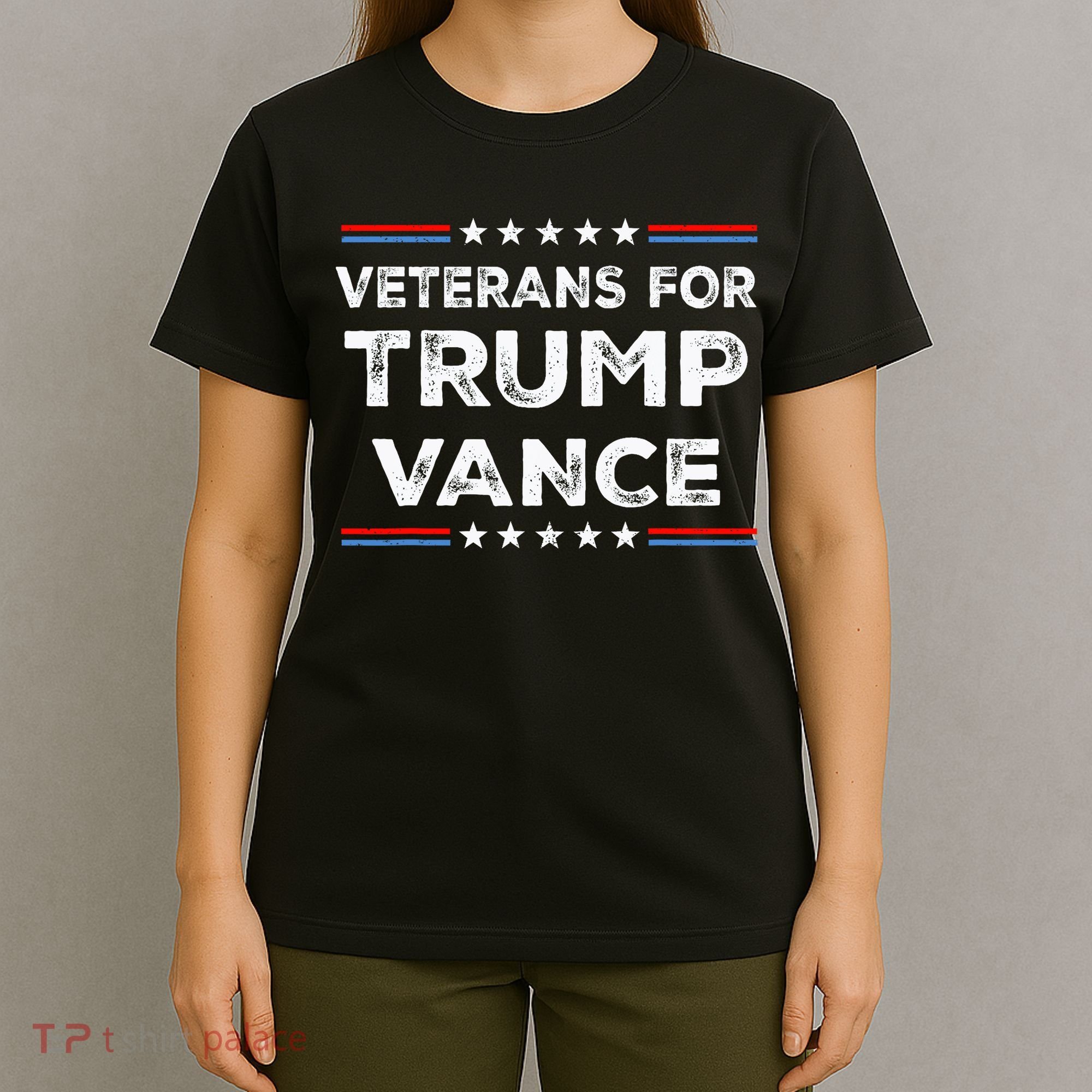 Veterans For Trump Vance President Election Campaign T-Shirt