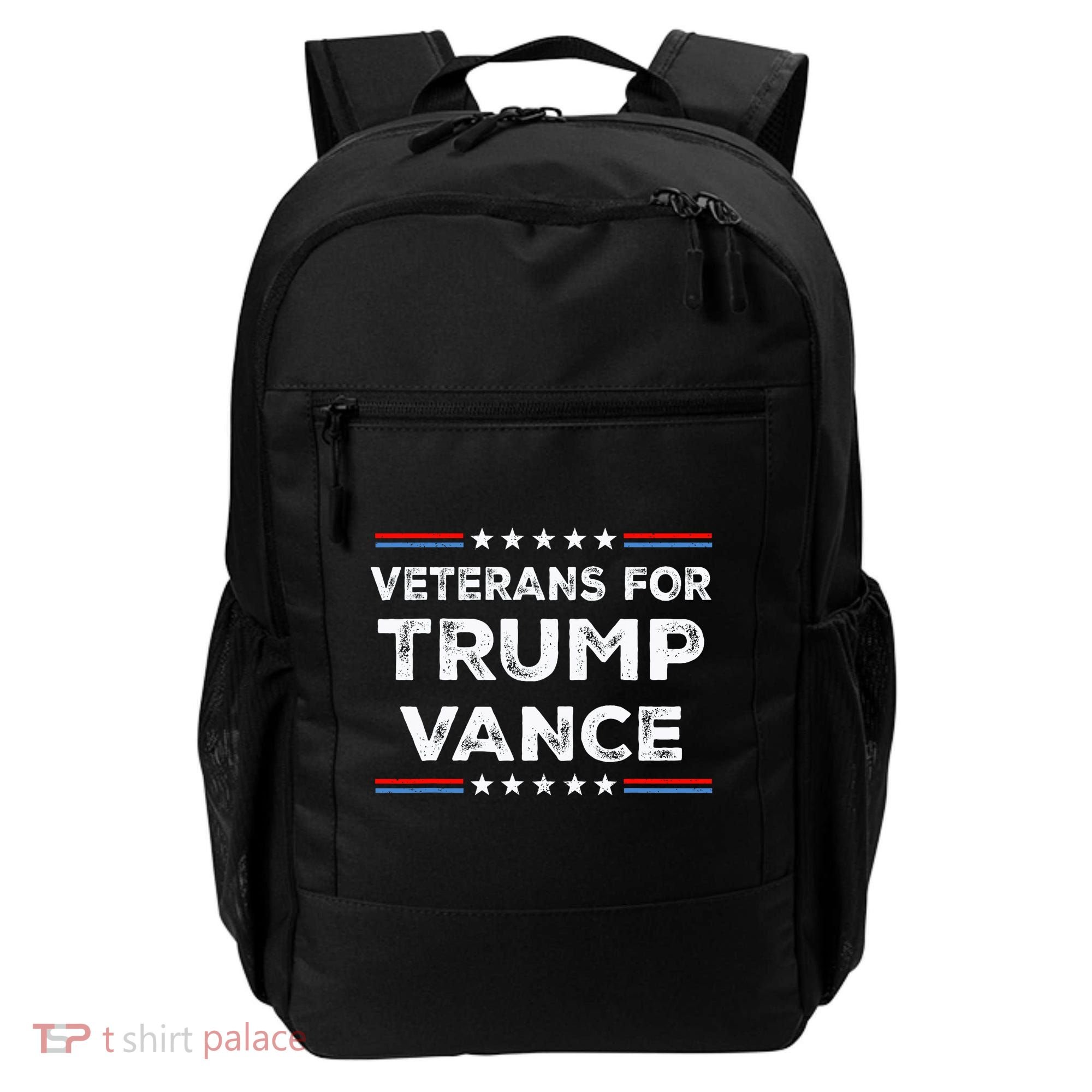 Veterans For Trump Vance President Election Campaign Backpack