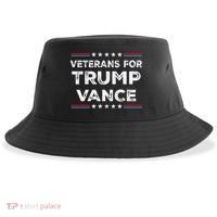 Veterans For Trump Vance President Election Campaign Sustainable Bucket Hat thumb 0