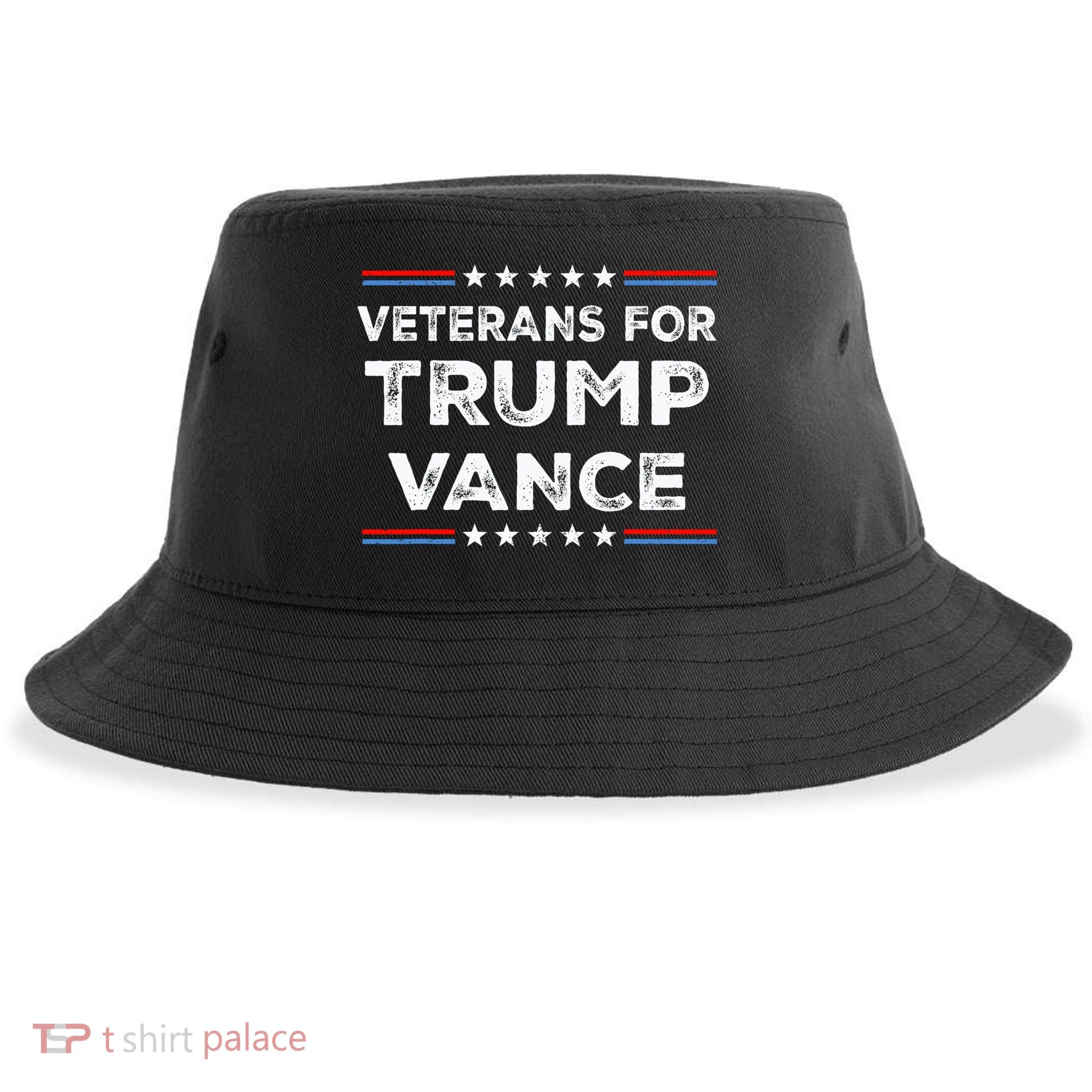 Veterans For Trump Vance President Election Campaign Sustainable Bucket Hat