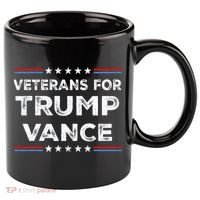 Veterans For Trump Vance President Election Campaign 11oz C Handle Ceramic Mug thumb 0