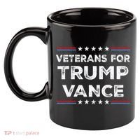 Veterans For Trump Vance President Election Campaign 11oz C Handle Ceramic Mug thumb 2