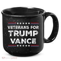 Veterans For Trump Vance President Election Campaign 15oz Campfire Ceramic Mug thumb 0