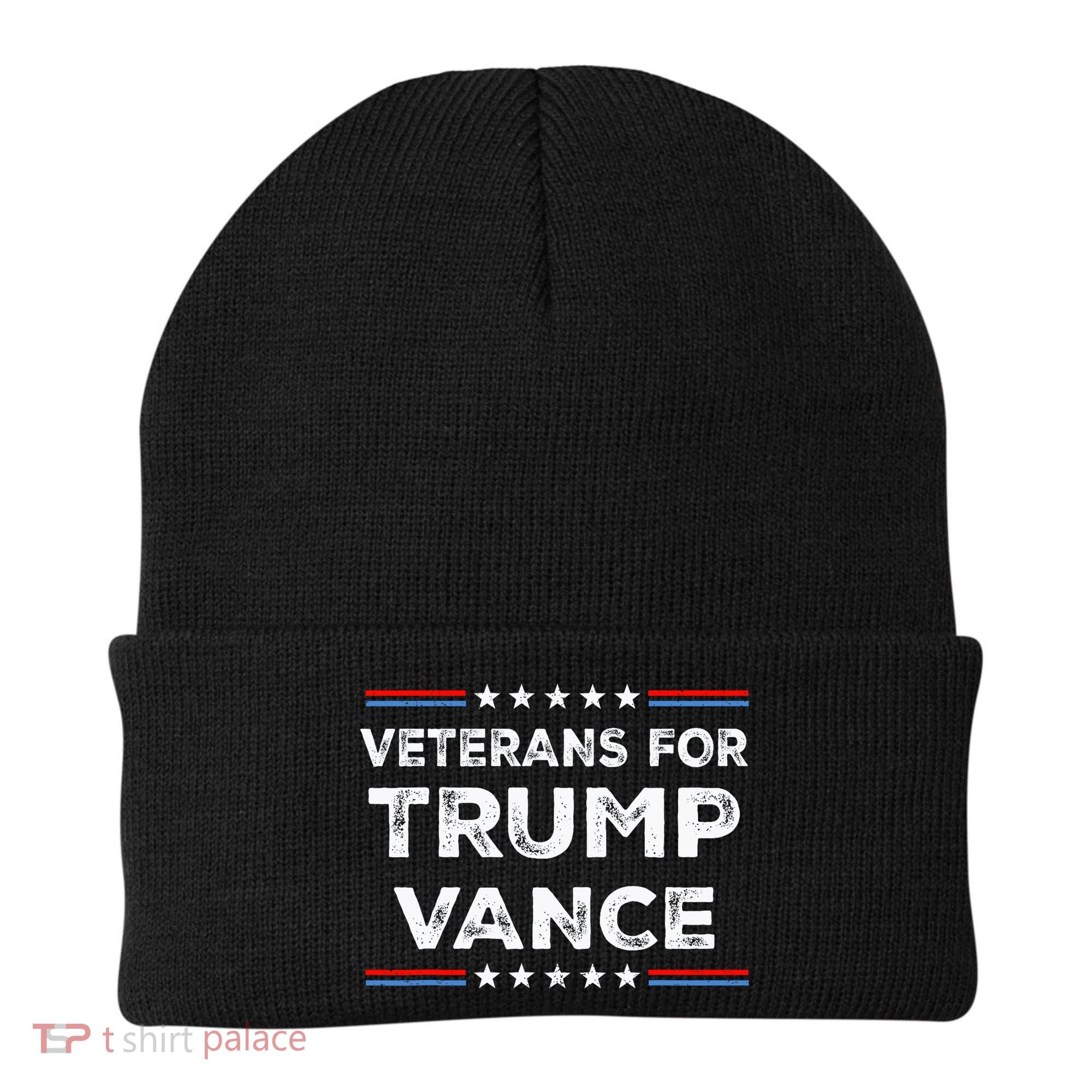 Veterans For Trump Vance President Election Campaign Beanie
