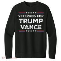 Veterans For Trump Vance President Election Campaign V.I.T. Fleece Crew Sweatshirt thumb 0