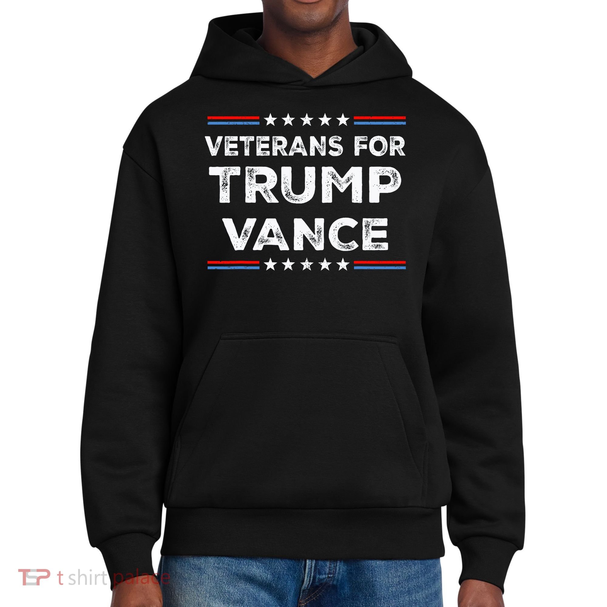 Veterans For Trump Vance President Election Campaign District V.I.T. Heavyweight Hoodie