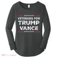 Veterans For Trump Vance President Election Campaign Women's Perfect Tri Tunic Long Sleeve Shirt thumb 0