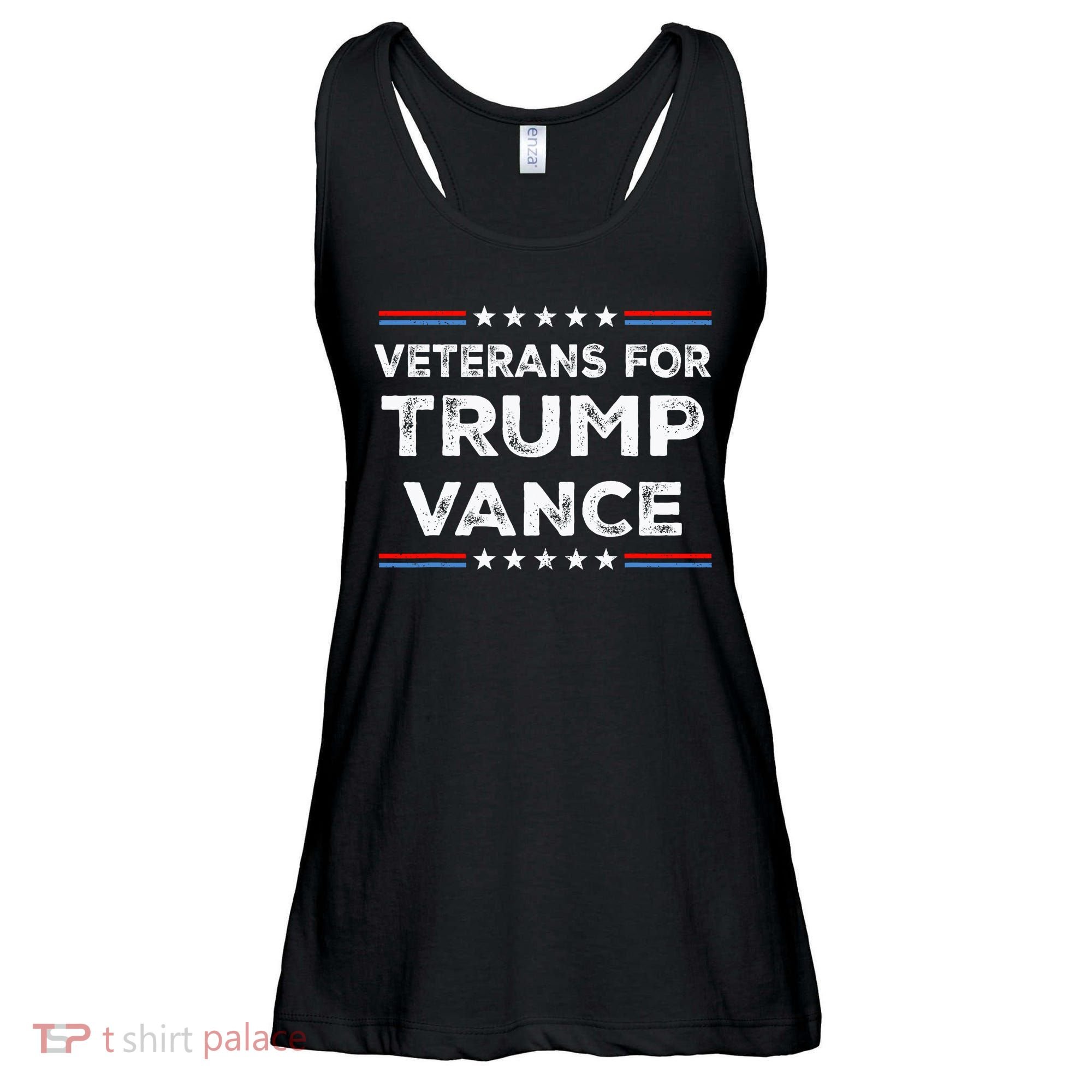Veterans For Trump Vance President Election Campaign Ladies Essential Flowy Tank