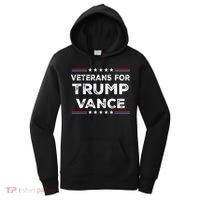 Veterans For Trump Vance President Election Campaign Women's Hoodie thumb 0