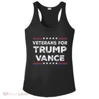 Veterans For Trump Vance President Election Campaign Ladies PosiCharge Competitor Racerback Tank thumb 0