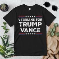 Veterans For Trump Vance President Election Campaign Premium T-Shirt thumb 2