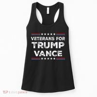 Veterans For Trump Vance President Election Campaign Women's Tank Top thumb 0