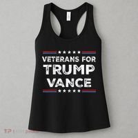 Veterans For Trump Vance President Election Campaign Women's Tank Top thumb 3