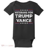 Veterans For Trump Vance President Election Campaign Baby Bodysuit thumb 0