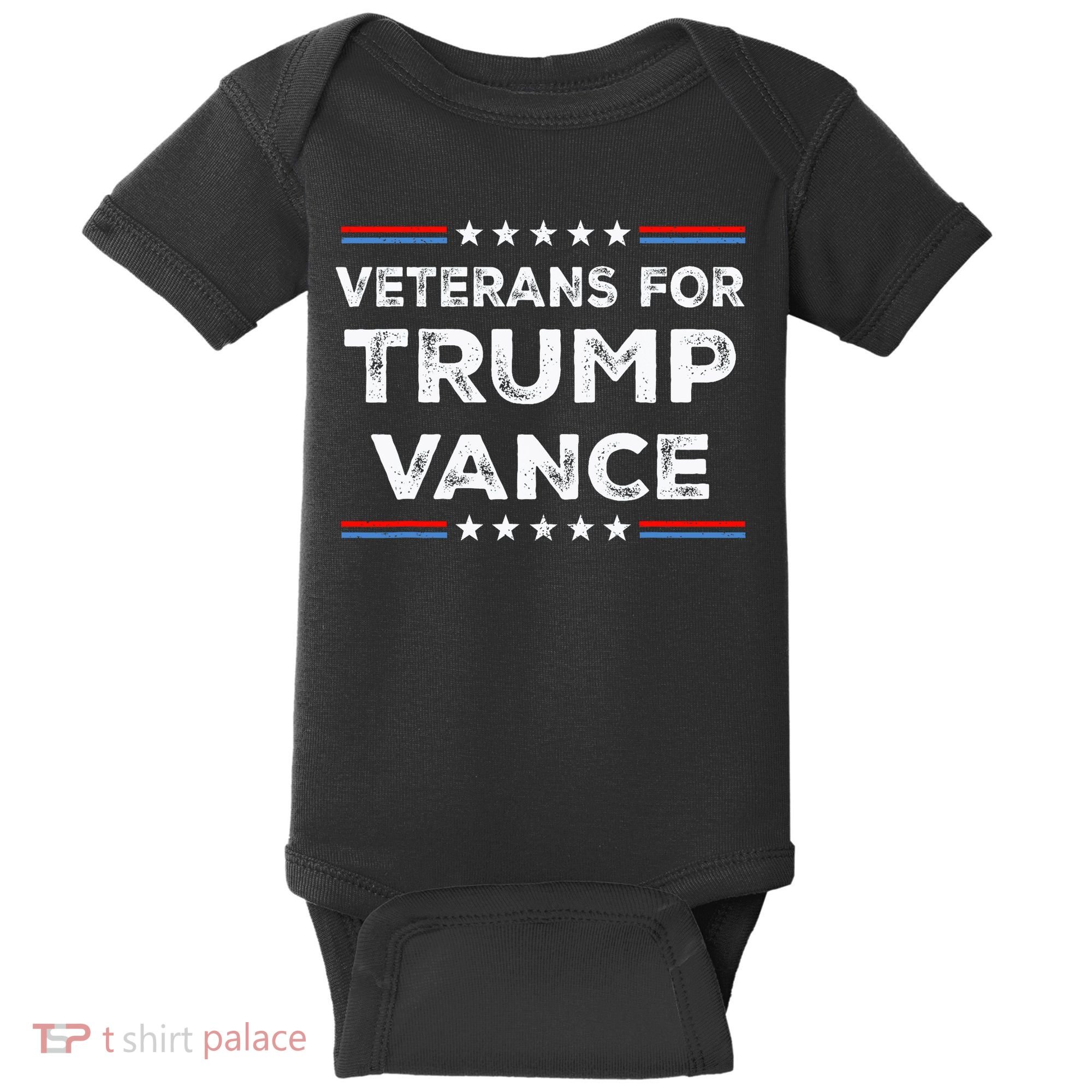 Veterans For Trump Vance President Election Campaign Baby Bodysuit