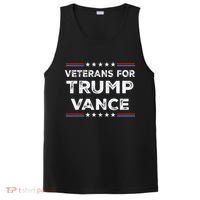 Veterans For Trump Vance President Election Campaign PosiCharge Competitor Tank thumb 0