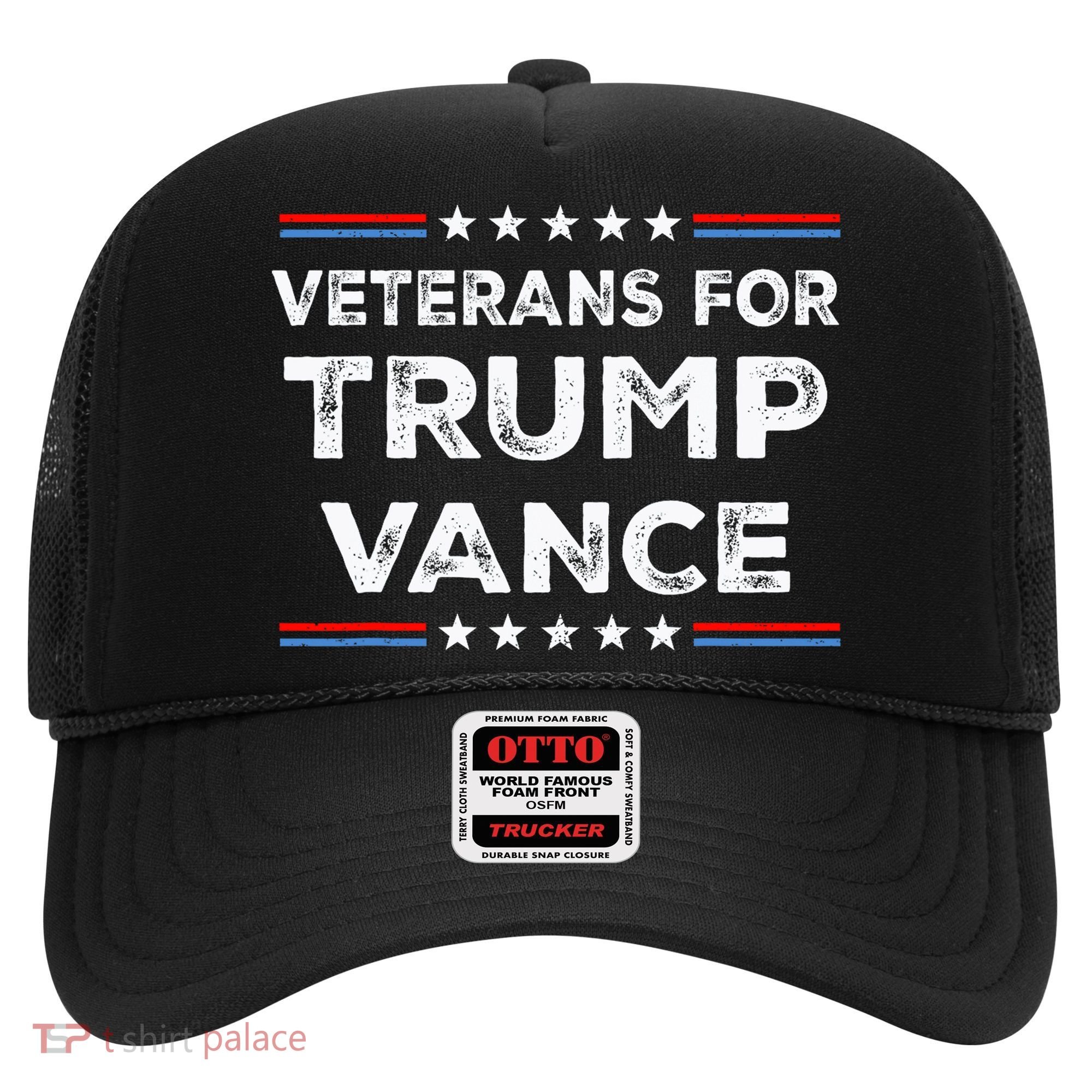 Veterans For Trump Vance President Election Campaign Hat