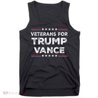 Veterans For Trump Vance President Election Campaign Tank Top thumb 0