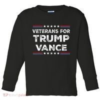 Veterans For Trump Vance President Election Campaign Toddler Long Sleeve Shirt thumb 0