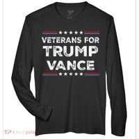 Veterans For Trump Vance President Election Campaign Zone Performance Long-Sleeve T-Shirt thumb 0