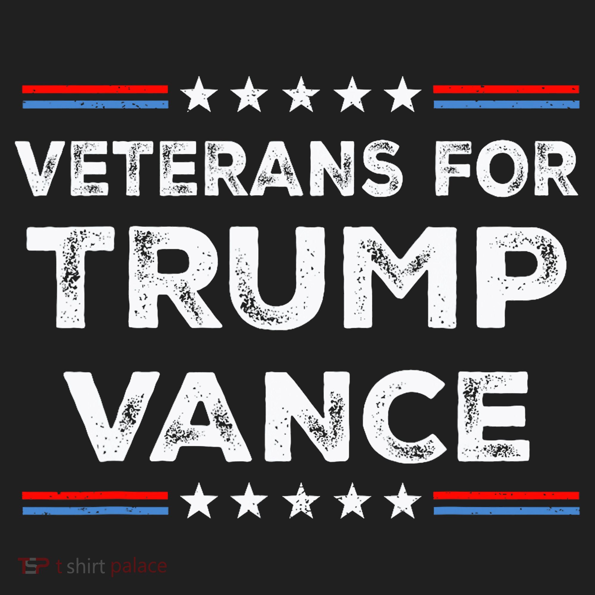 Veterans For Trump Vance President Election Campaign Plastic Christmas Ball Ornament