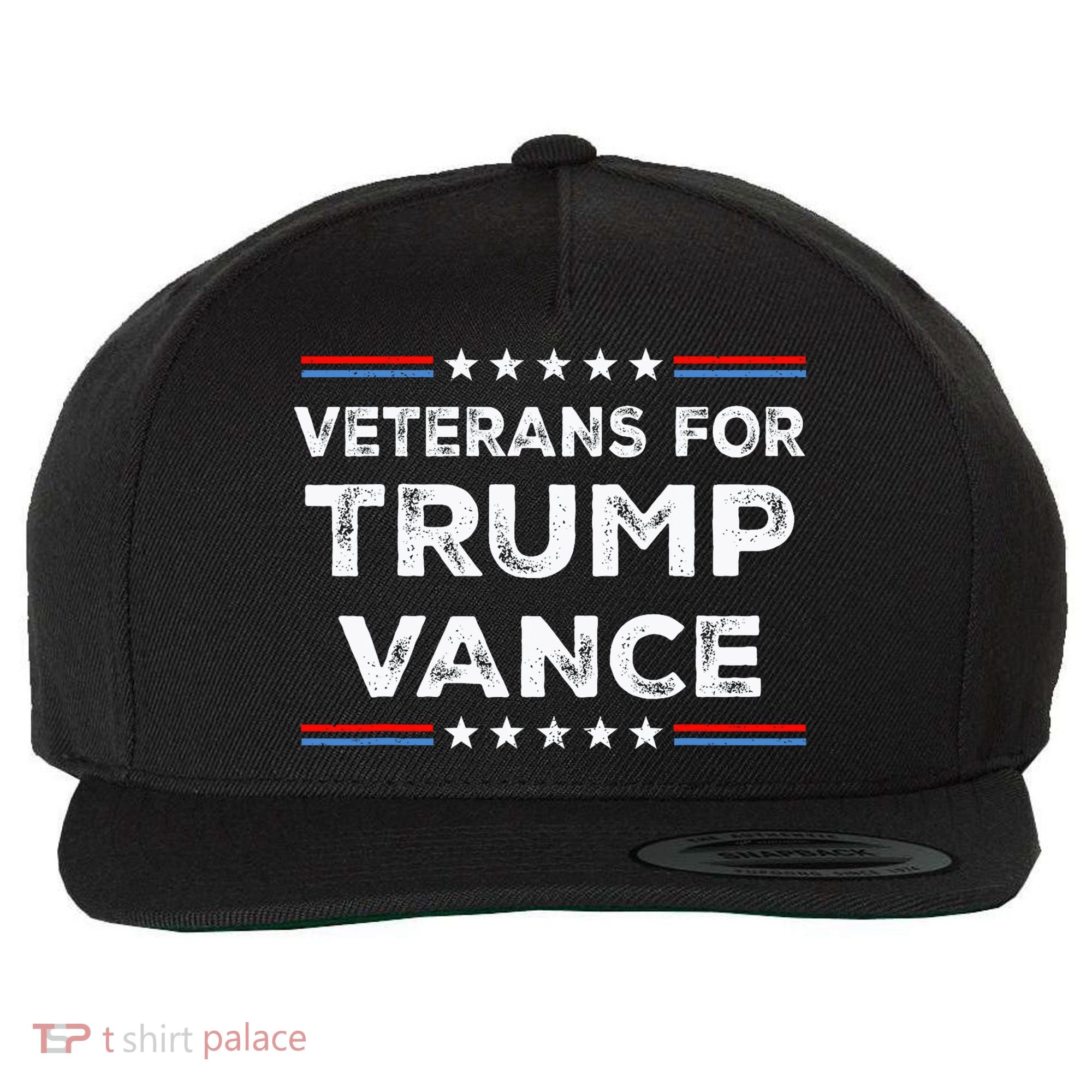 Veterans For Trump Vance President Election Campaign Wool Snapback Cap