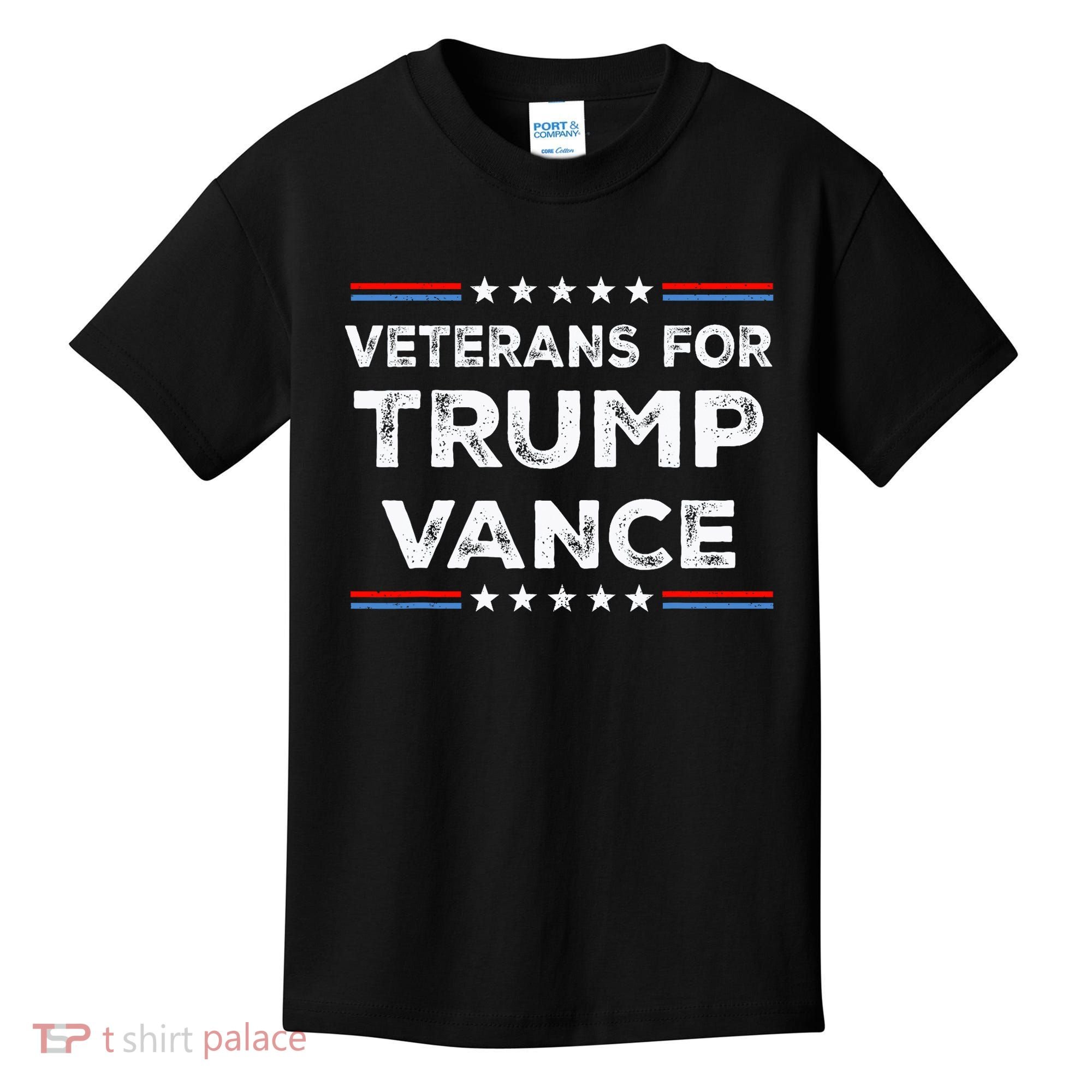 Veterans For Trump Vance President Election Campaign Kids T-Shirt