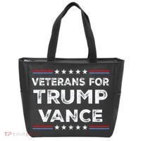 Veterans For Trump Vance President Election Campaign Tote Bag thumb 0