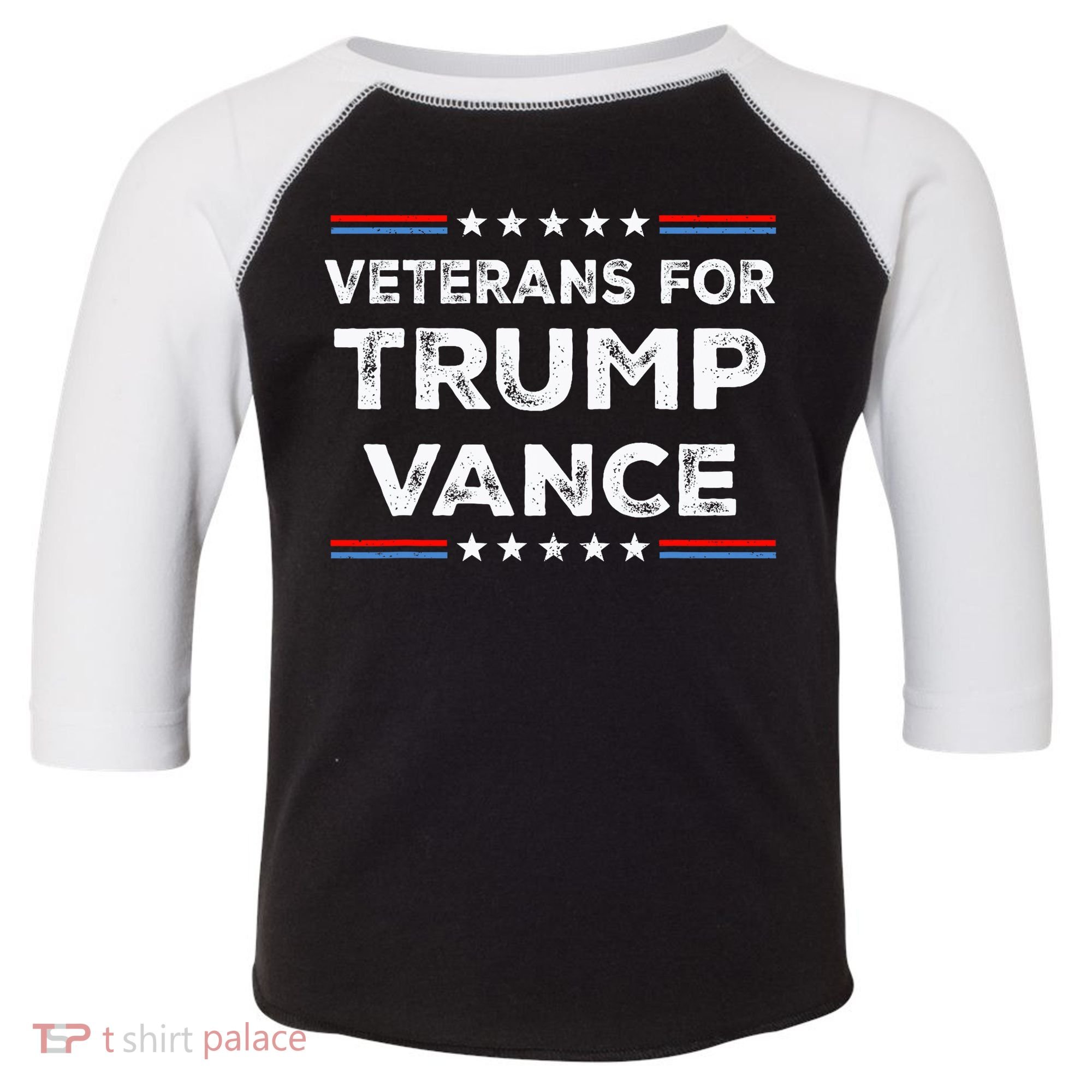 Veterans For Trump Vance President Election Campaign Toddler Fine Jersey T-Shirt