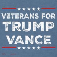 Veterans For Trump Vance President Election Campaign Garment-Dyed Sweatshirt thumb 2