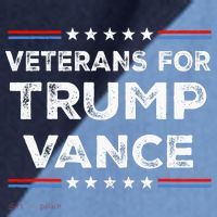 Veterans For Trump Vance President Election Campaign Raglan Baseball Sleeve Shirt thumb 2