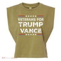 Veterans For Trump Vance President Election Campaign Garment-Dyed Women's Muscle Tee thumb 0
