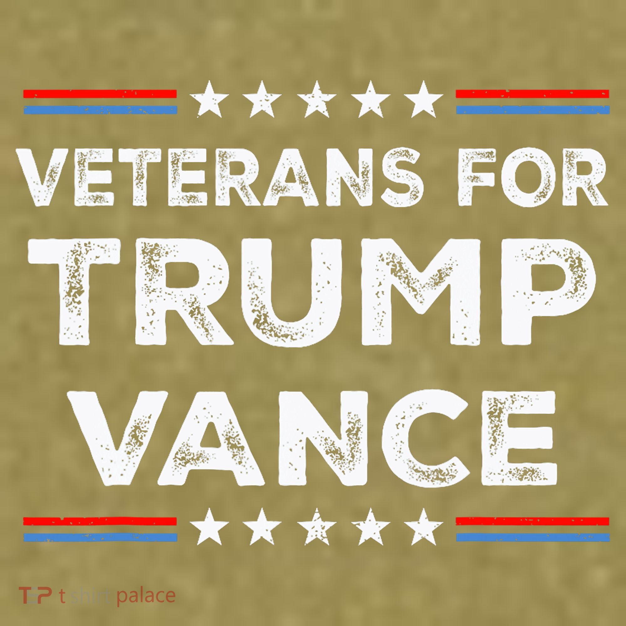 Veterans For Trump Vance President Election Campaign Garment-Dyed Women's Muscle Tee