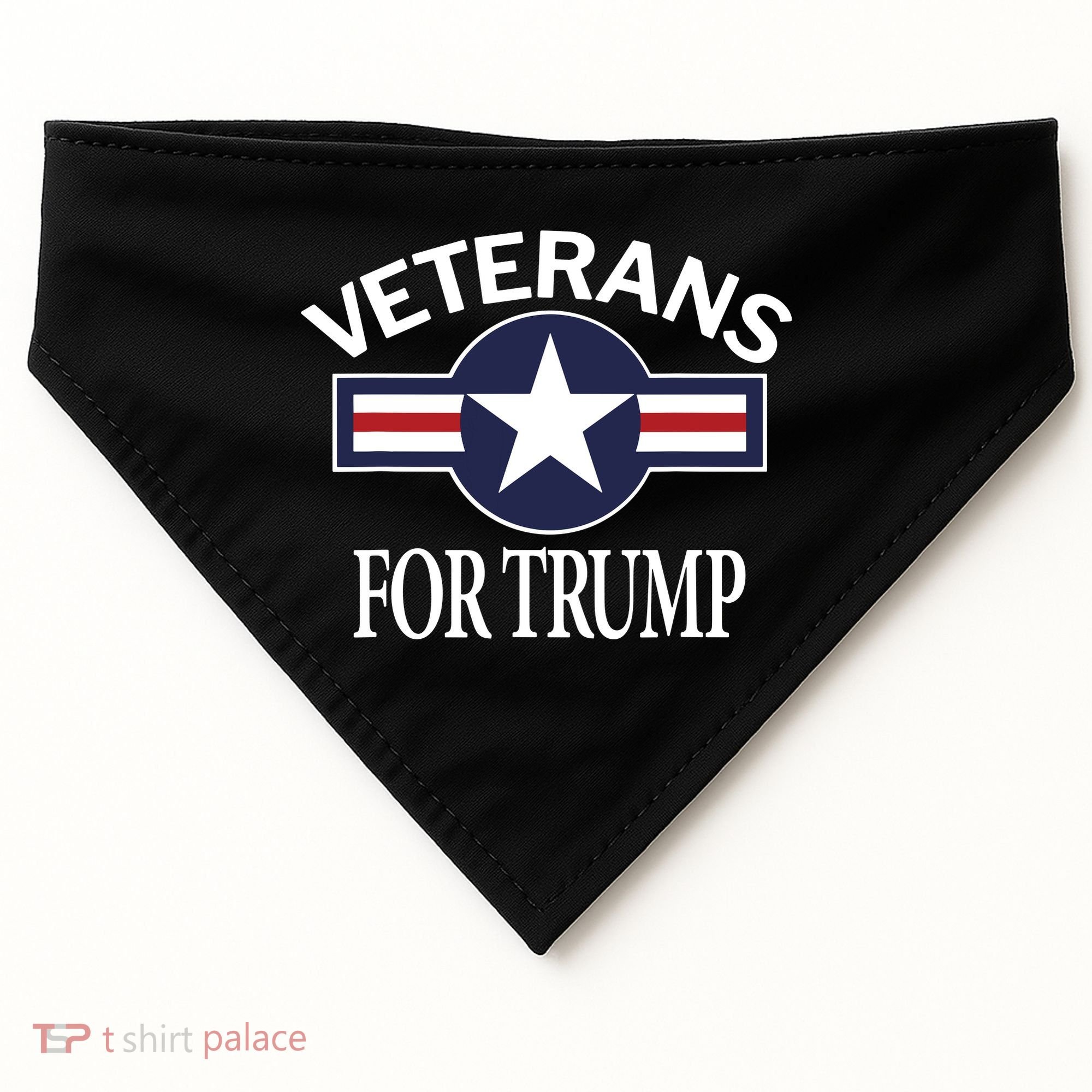 Veterans For Trump USA-Made Doggie Bandana