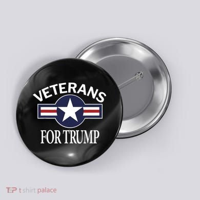 Veterans For Trump Button