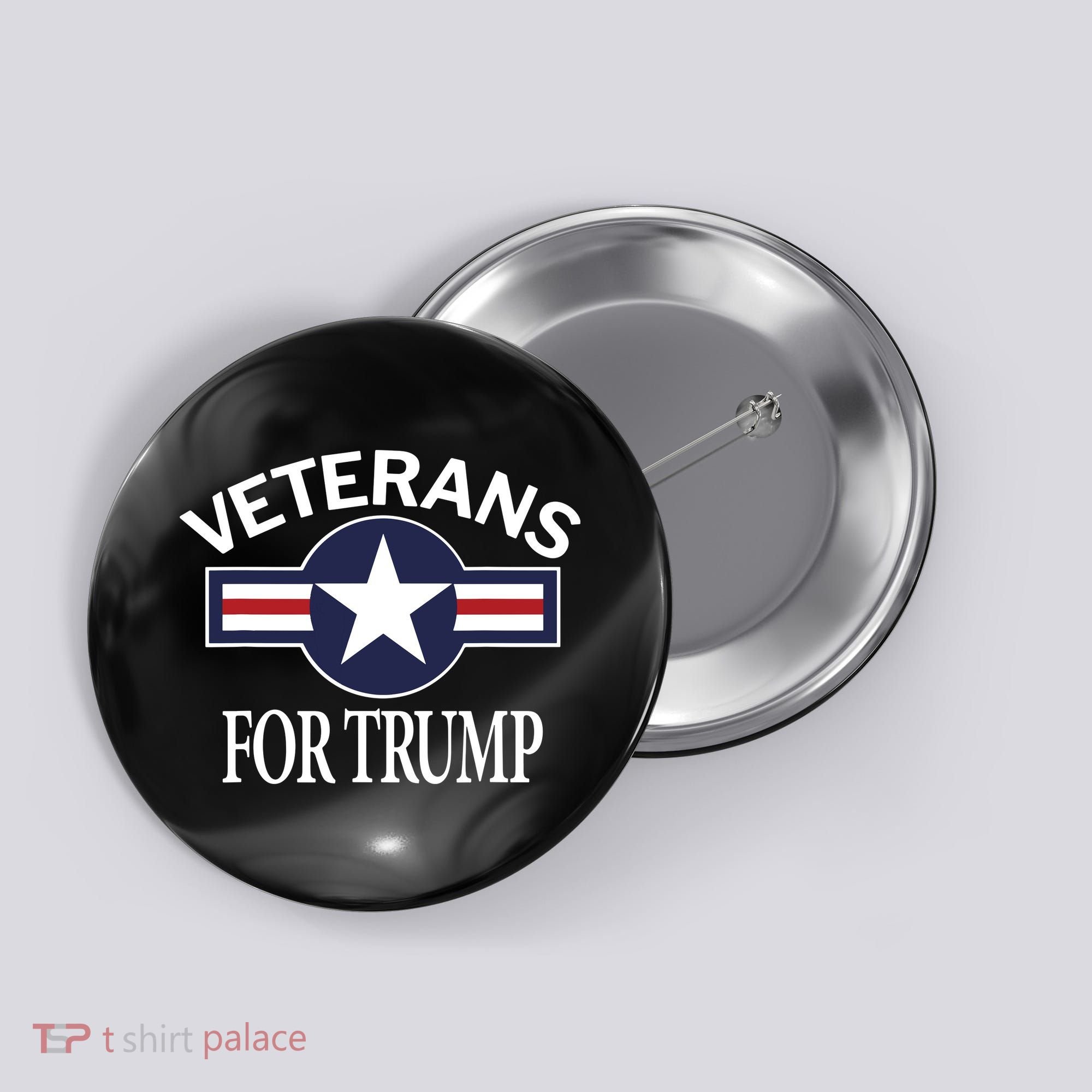 Veterans For Trump Button