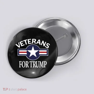 Veterans For Trump Button