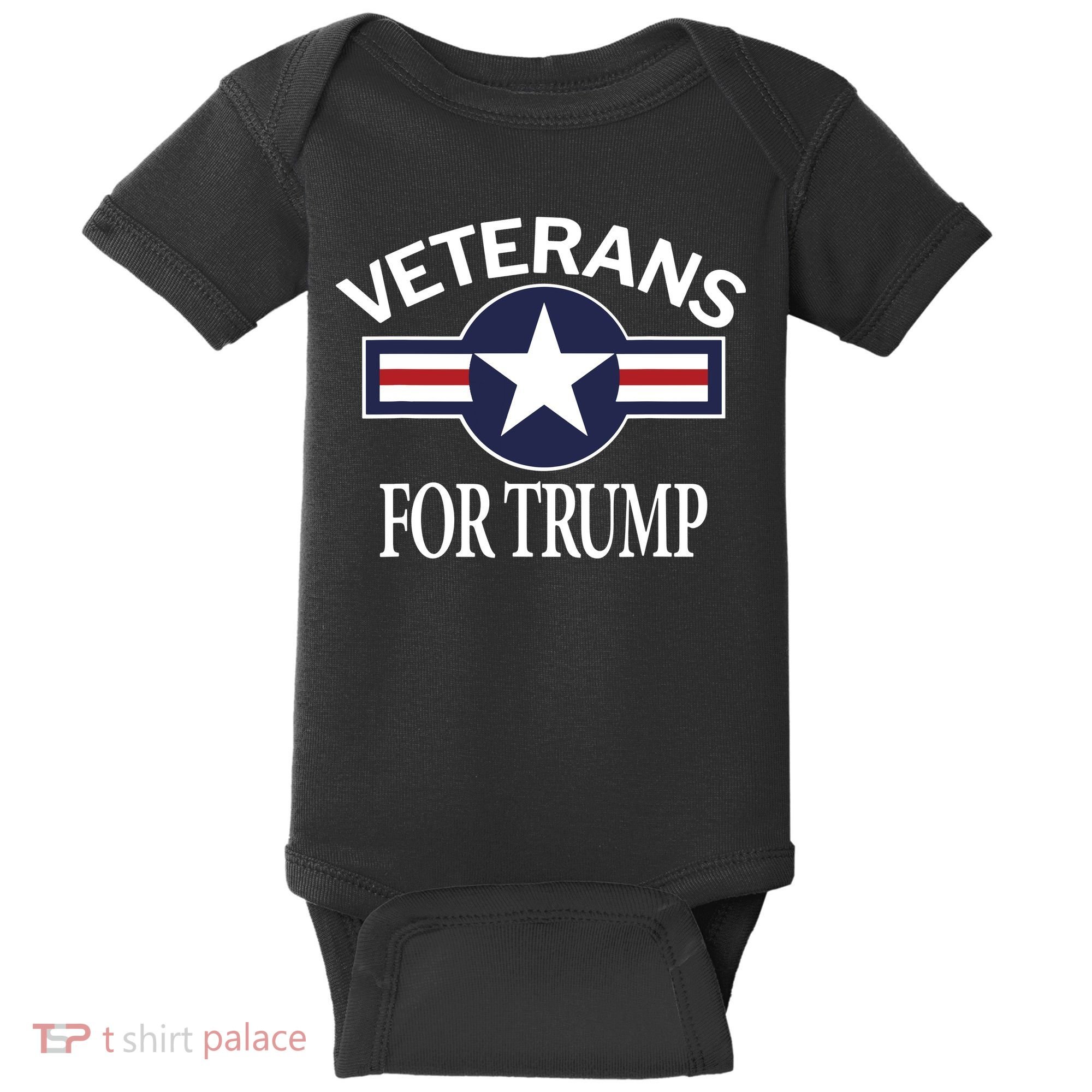 Veterans For Trump Baby Bodysuit